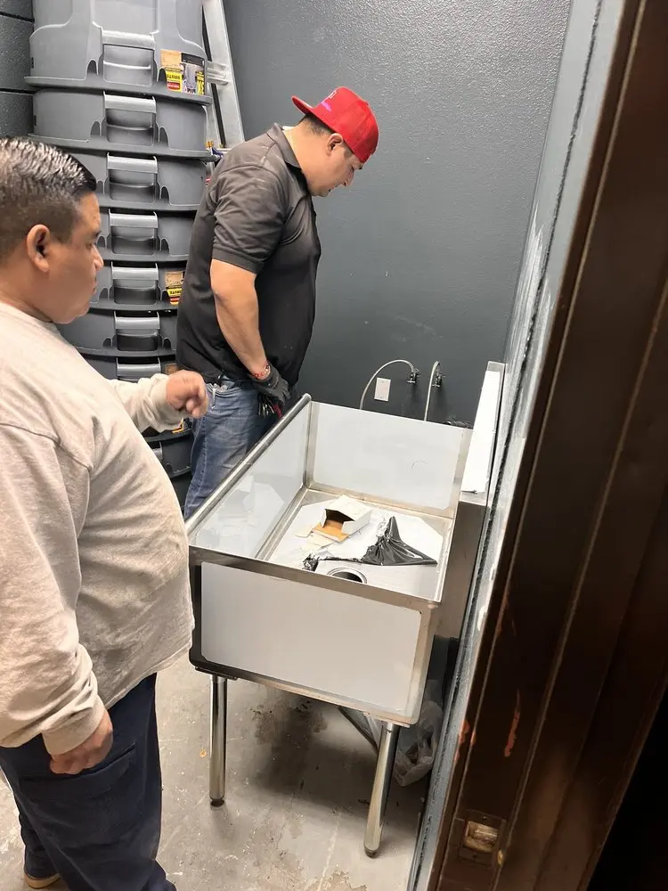 Commercial plumbing and sink installation in Rancho Cucamonga